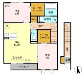 リバーパーク神明Ａの物件間取画像